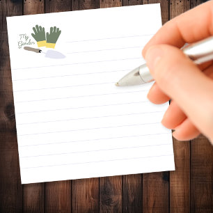 Bloc De Notas Mi jardín alineado