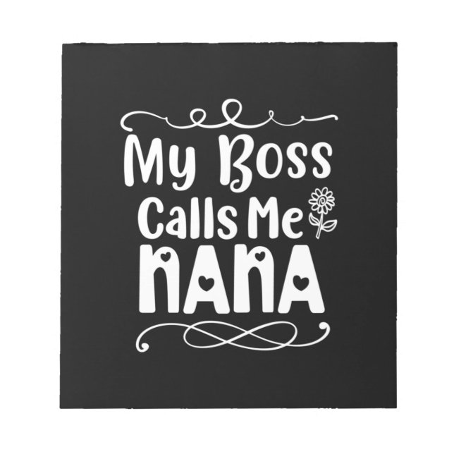 Bloc De Notas Mi jefe me llama Nana (Frente)