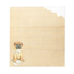 Bloc De Notas Mi mastiff comió mi casa