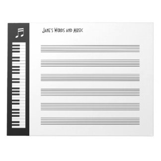 Bloc De Notas Mi música - Músicos improvisados Notepad