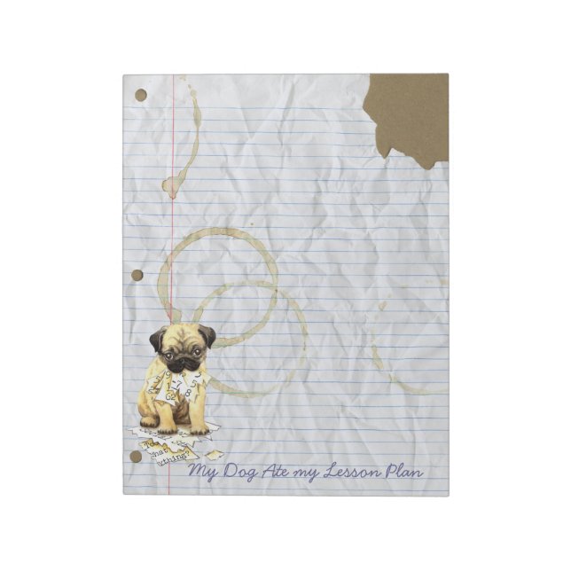 Bloc De Notas Mi plan de clases de pug Ate (Lado Izquierdo)