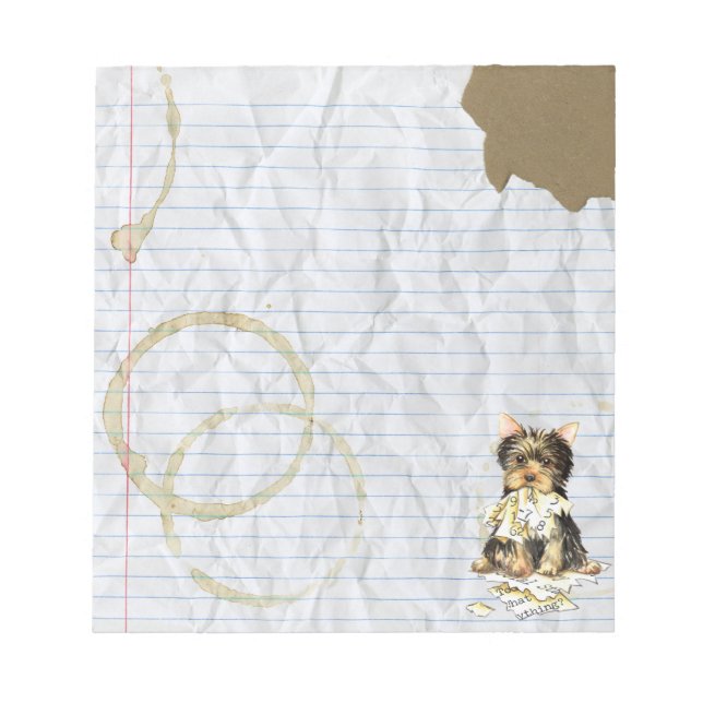 Bloc De Notas Mi plan de clases yorkie Ate my (Frente)