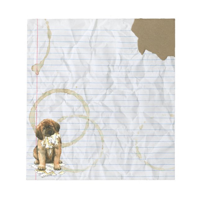 Bloc De Notas Mi plan de lección de Leonberger Ate (Frente)
