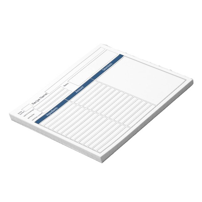 Bloc De Notas Mi receta (Lado Izquierdo)