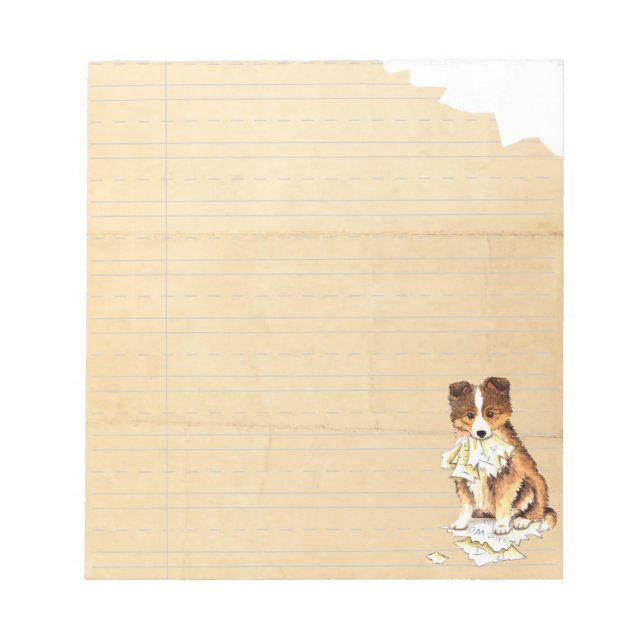 Bloc De Notas Mi Sheltie se comió mi casa (Frente)