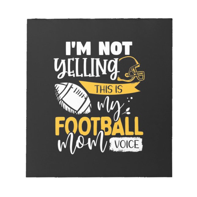 Bloc De Notas Mi voz de mamá de fútbol (Frente)