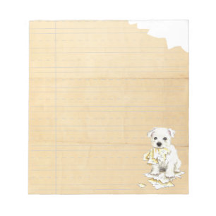 Bloc De Notas Mi Westie comió mi hogar