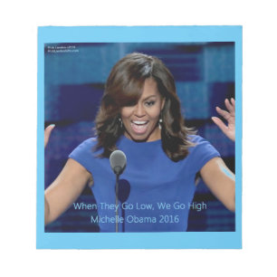 Bloc De Notas Michelle Obama "Nosotros Vamos Alto" de Colección