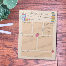 Bloc De Notas Mientras Estabas Fuera De Los Libros De Los Subpro