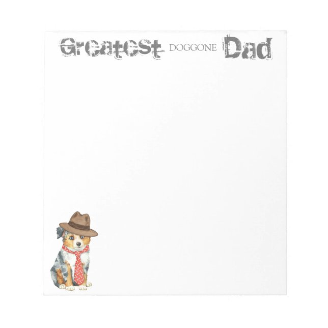 Bloc De Notas Mini American Shepherd Dad (Frente)