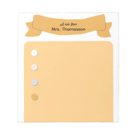 Bloc De Notas Minimalist Bullet Point Teacher Notepad