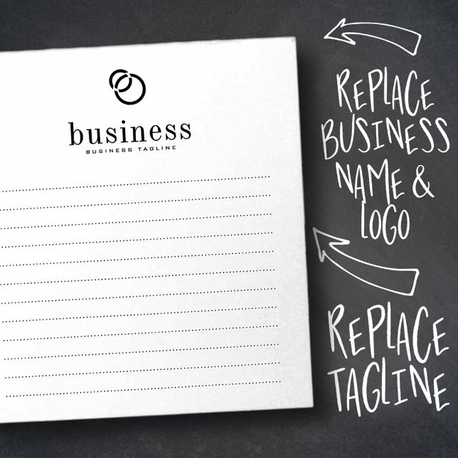 Bloc De Notas Minimalist Modern Chic Simple Business Name Logo (Subido por el creador)
