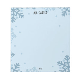 Bloc De Notas Minimalist Pastel Blue Shapes & Polka Dots Notepad