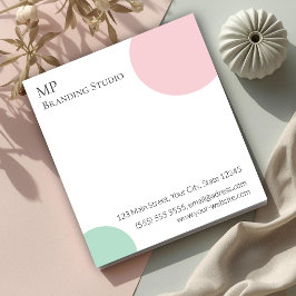 Bloc De Notas Minimalist Pastel Branding Design