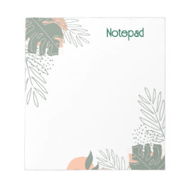 Bloc De Notas Minimalist plant paper notebook