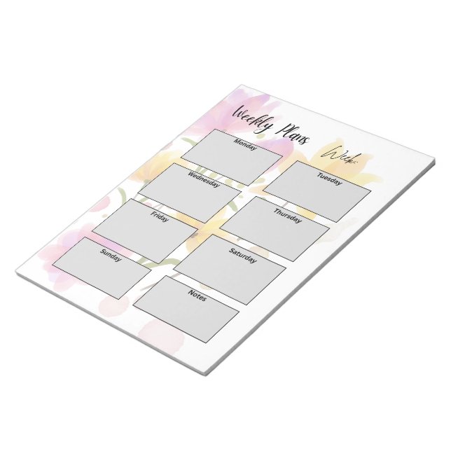 Bloc De Notas minimalist weekly plans (Lado Derecho)