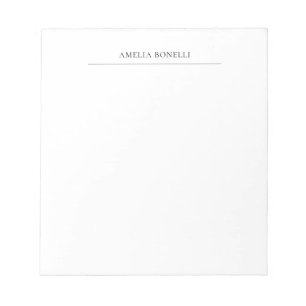 Bloc De Notas Minimalista Clásico Profesional Plano