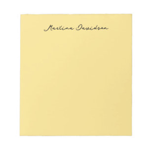Bloc De Notas Minimalista Moderno Plano Color Jazmín Crear Nombr
