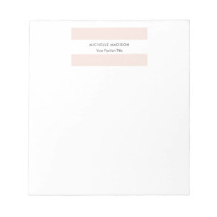Bloc De Notas Minimalista Moderno Profesional Sencillo