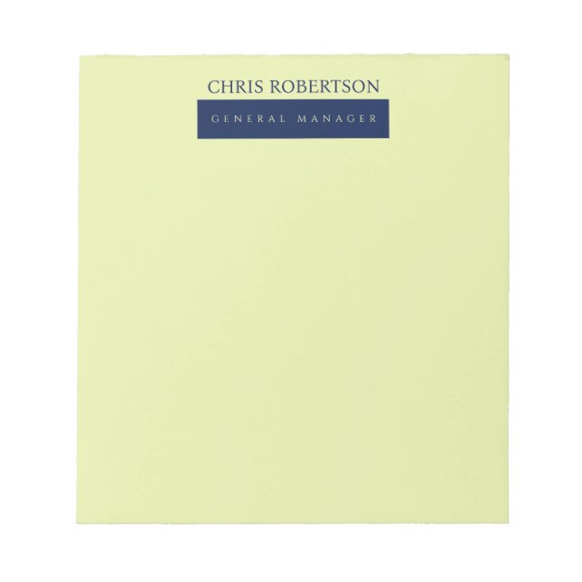 Bloc De Notas Minimalista moderno simple (Frente)