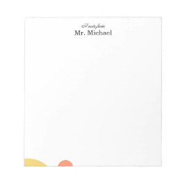 Bloc de notas minimalista para maestros
