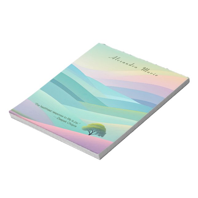 Bloc de notas Minimalista personalizado para el pa (Lado Izquierdo)