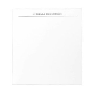Bloc De Notas Minimalista profesional moderno simple