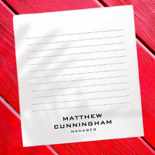 Bloc De Notas Minimalista Sencillo Elegante y Moderno Título Com