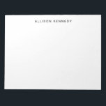 Bloc De Notas Minimalista Simple Clásico Clásico Moderno Gris Bá<br><div class="desc">Bloc de notas de gris básico básico clásico simple profesional Puede personalizar fácilmente el color del texto con la herramienta "Personalizar" o sentirse libre de comunicarse conmigo.</div>