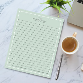 Bloc De Notas Minimalista verde profesional