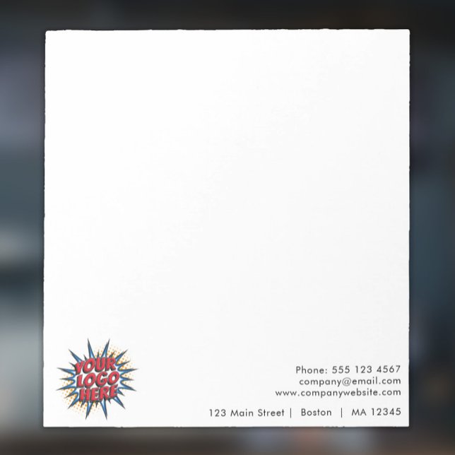 Bloc de notas mínimo de logotipo comercial y envío (Subido por el creador)