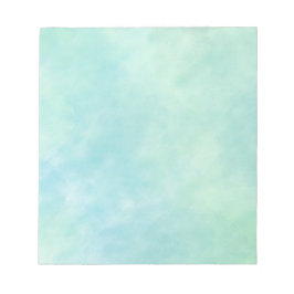 Bloc De Notas Mint Aqua Blue Tie Dye Watercolor