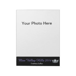 Bloc De Notas Miss América estilo Pageant Photo Autograph Pad