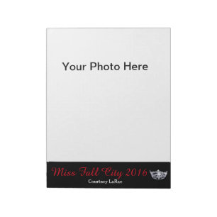 Bloc De Notas Miss América estilo Pageant Photo Autograph Pad