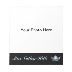 Bloc De Notas Miss América estilo Pageant Photo Autograph Pad