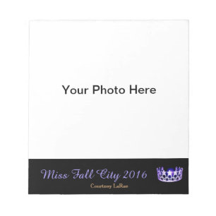 Bloc De Notas Miss America estilo USA Pageant Photo Autograph Pa