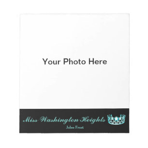 Bloc De Notas Miss America estilo USA Pageant Photo Autograph Pa