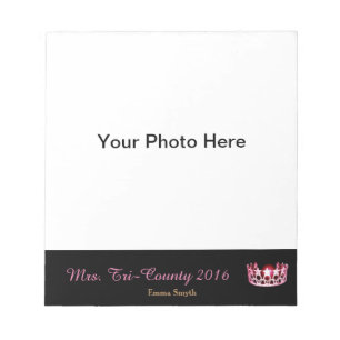 Bloc De Notas Miss America estilo USA Pageant Photo Autograph Pa