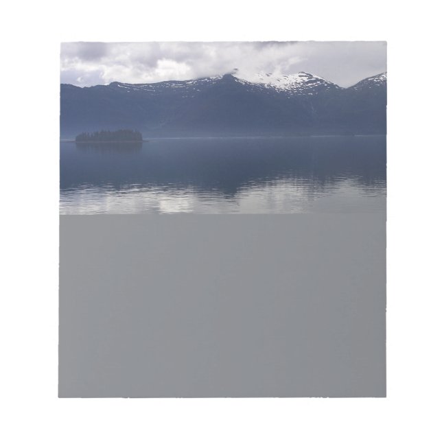 Bloc De Notas Misty Alaskan Sea in Shades of Blue (Frente)