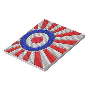 Bloc De Notas Mod Roundel Sunburst Carbon Fiber Style