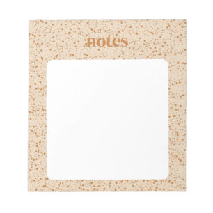 Bloc De Notas Moda Brown Polka Dots Stationery