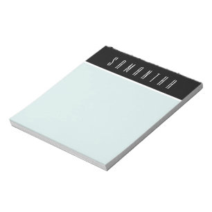 Bloc De Notas Moda moderna mínima Verde azulada personalizada M