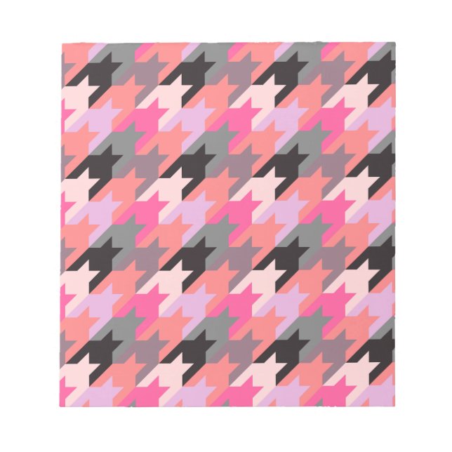 Bloc De Notas Moda Vintage Cute- Patrón Moderno (Frente)