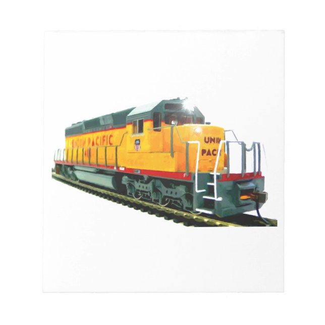 Bloc De Notas Modelo de locomotora diésel U.P. (Frente)