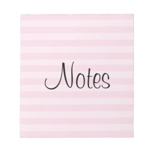 Bloc De Notas Modelo rayado rosado