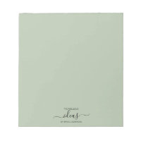 Moden sage green ideas almohadilla de papel