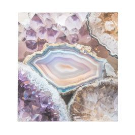 Bloc De Notas Modern Geode Crystal Art | Photo Notepad