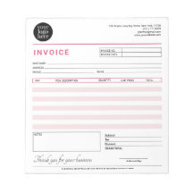 Modern Small Business Invoice Sales Receipt