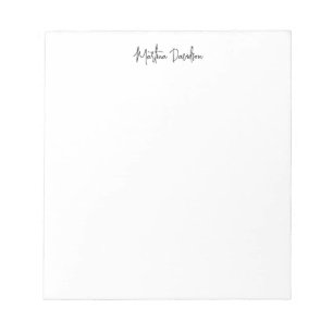 Bloc De Notas Moderna caligrafía creativa de la planicie Minimal