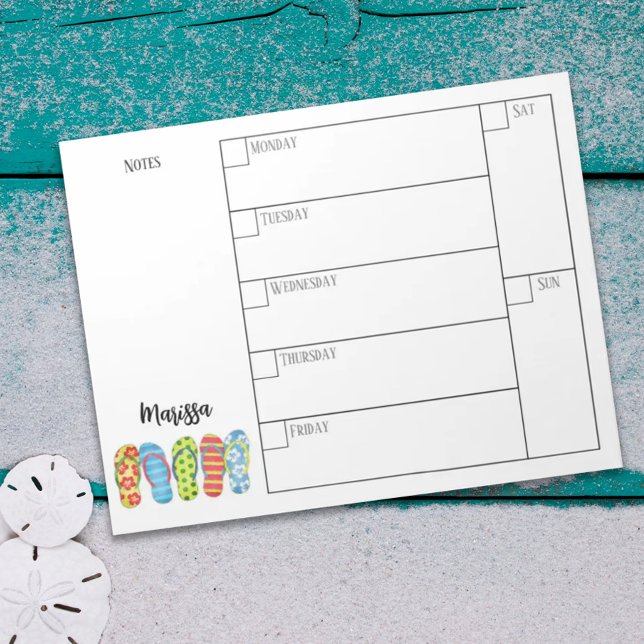 Bloc De Notas Moderna playa de calendario de planificadores sema (Subido por el creador)